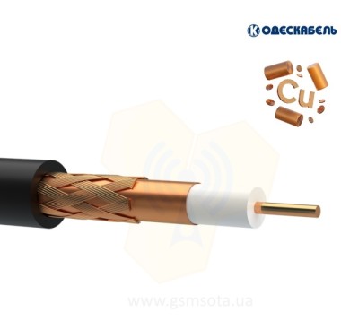 Коаксиальный кабель OK-net RG-8-49П 50 Ом — GSM Sota