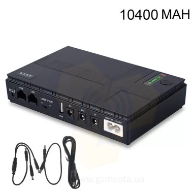 PowerBank для роутерів 5/9/12 Вольт PoE 10400 мАг — GSM Sota