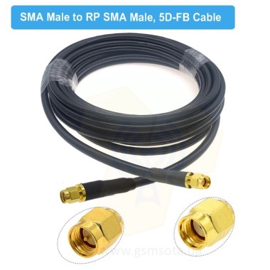 Кабельная сборка SMA male - RP-SMA male на кабеле 5D-FB — GSM Sota
