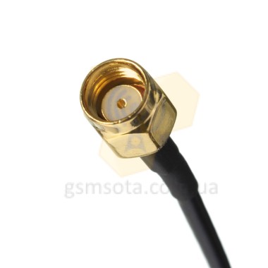 Реверсивный разъем SMA (папа, штекер) для кабеля RG-174 пайка — GSM Sota