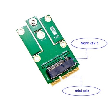 Адаптер M.2 на Mini PCIE с слотом для SIM-карт 3G/4G — GSM Sota