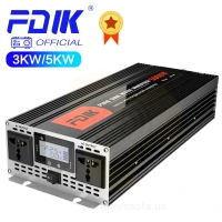  Інтелектуальний інвертор із чистою синусоїдою FDIK 3000 Вт 12 Вольт фото 3 — GSM Sota