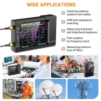  Векторний аналізатор мережі NanoVNA-H, 2,8 дюйми, 50 кГц-1,5 ГГц, MF HF VHF UHF фото 4 — GSM Sota