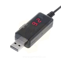 Повышающий кабель питания переобразователь DC 5V на 9V и 12V USB с дисплеем фото 6 — GSM Sota