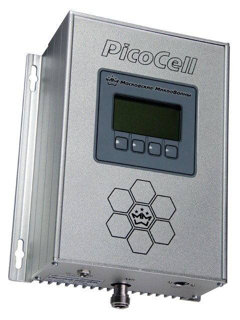 Picocell 1800 SXL Широкополосный сотовый ретранслятор в стандарте связи GSM1800. Усиление 80 дБ, 320 мВт. Площадь покрытия до 3 000 кв.м.