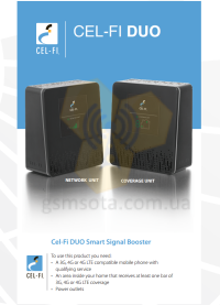  Бездротовий 3G /4G ретрансляція Nextivity CEL-FI DUO фото 5 — GSM Sota