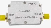  Підсилювач 40 dB 10M-6GHz малошумний LNA фото 2 — GSM Sota