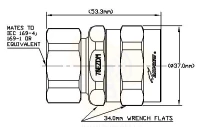 78EZDM COMMSCOPE разъем 7-16 штекер для фидера 7/8" AVA5-50FX фото 3 — GSM Sota