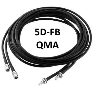 Кабельний пігтейл 5D-FB QMA-male/QMA-female — GSM Sota