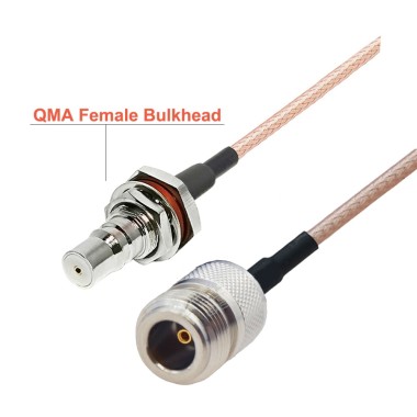 Пигтейл QMA female - N female кабельная сборка — GSM Sota