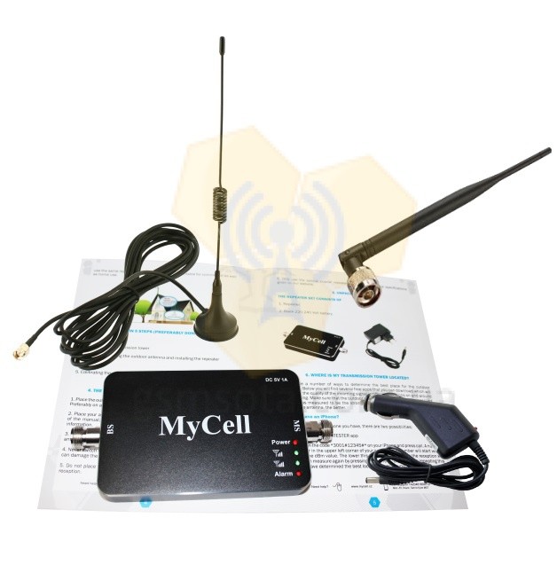 MyCell SD1800 Ретранслятор предназначенный для усиления мобильной вязи в автомобиле. Стандарт связи - GSM 1800. Усиление репитера 65 дБ, Output Power 20 dBm, площадь покрытия до 300 кв.м.