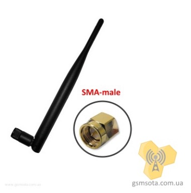 Штыревая антенна АШ-3  800/900/1800/2100 SMA — GSM Sota